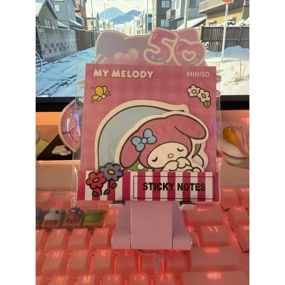 My Melody Sticky Notes Set 2 Designs 20 Sheets Kawaii Stationery 2024 Sanrio